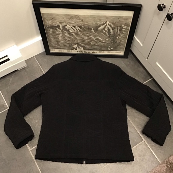 Sonoma Quilted Zip Front Insulated Black Jacket Large - Picture 3 of 14